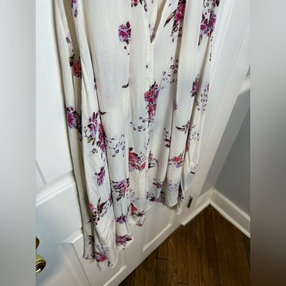 Free People Tree Swing Sleeveless Tunic Dress | Pink & Purple Floral | Women’s S - Picture 7 of 12